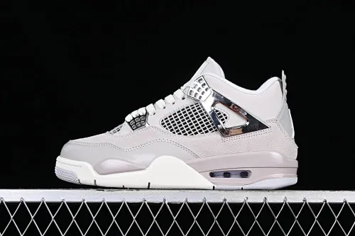 All categories Air Jordan Jordan series basketball shoes Air Jordan 4 Air Jordan 4 Retro "Frozen Moments" AJ4 Joe 4 electroplated silver AQ9129-001